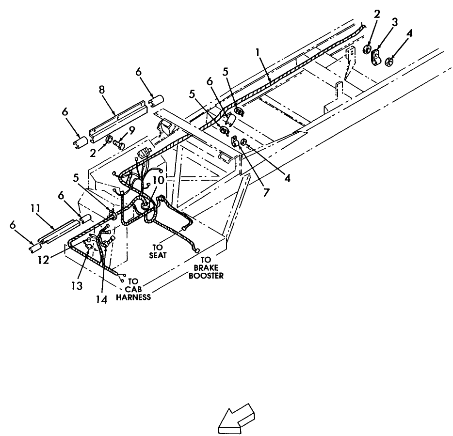 08B01 MAIN WIRE HARNESS, FRONT