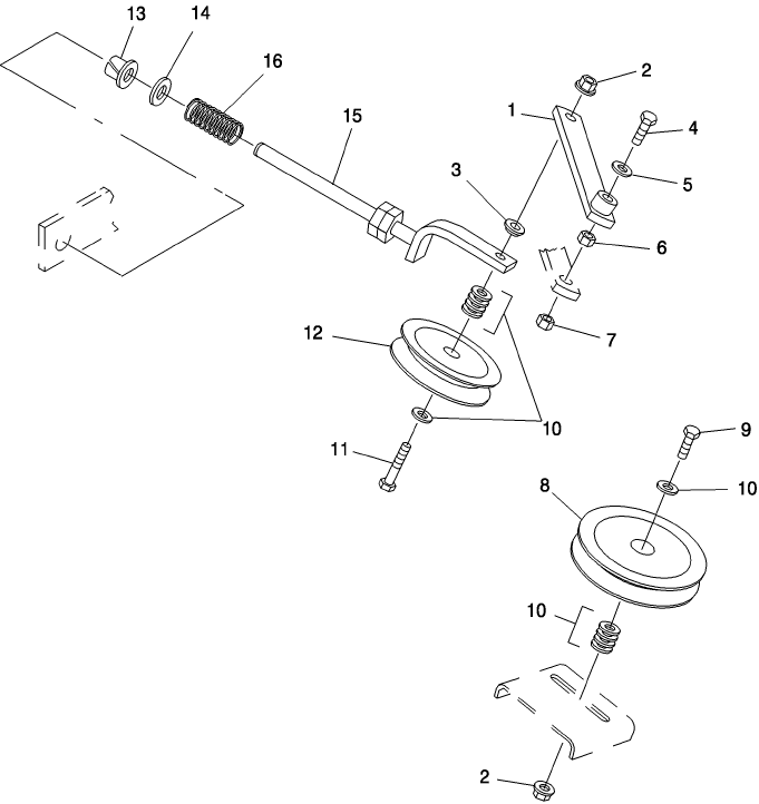 03B04 FAN DRIVE IDLERS & LINKAGE, 1089, ASN 616001 & 1095, ASN 616100