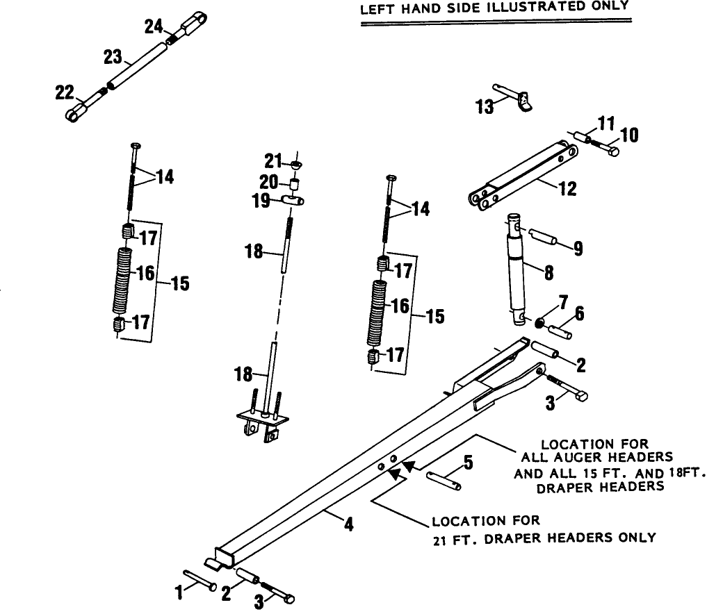 003 ALL 12 FT. DUAL AUGER HEADERS & ONLY 14 FT. & 16 FT. DUAL AUGER HEADERS, ON & BSN 396420