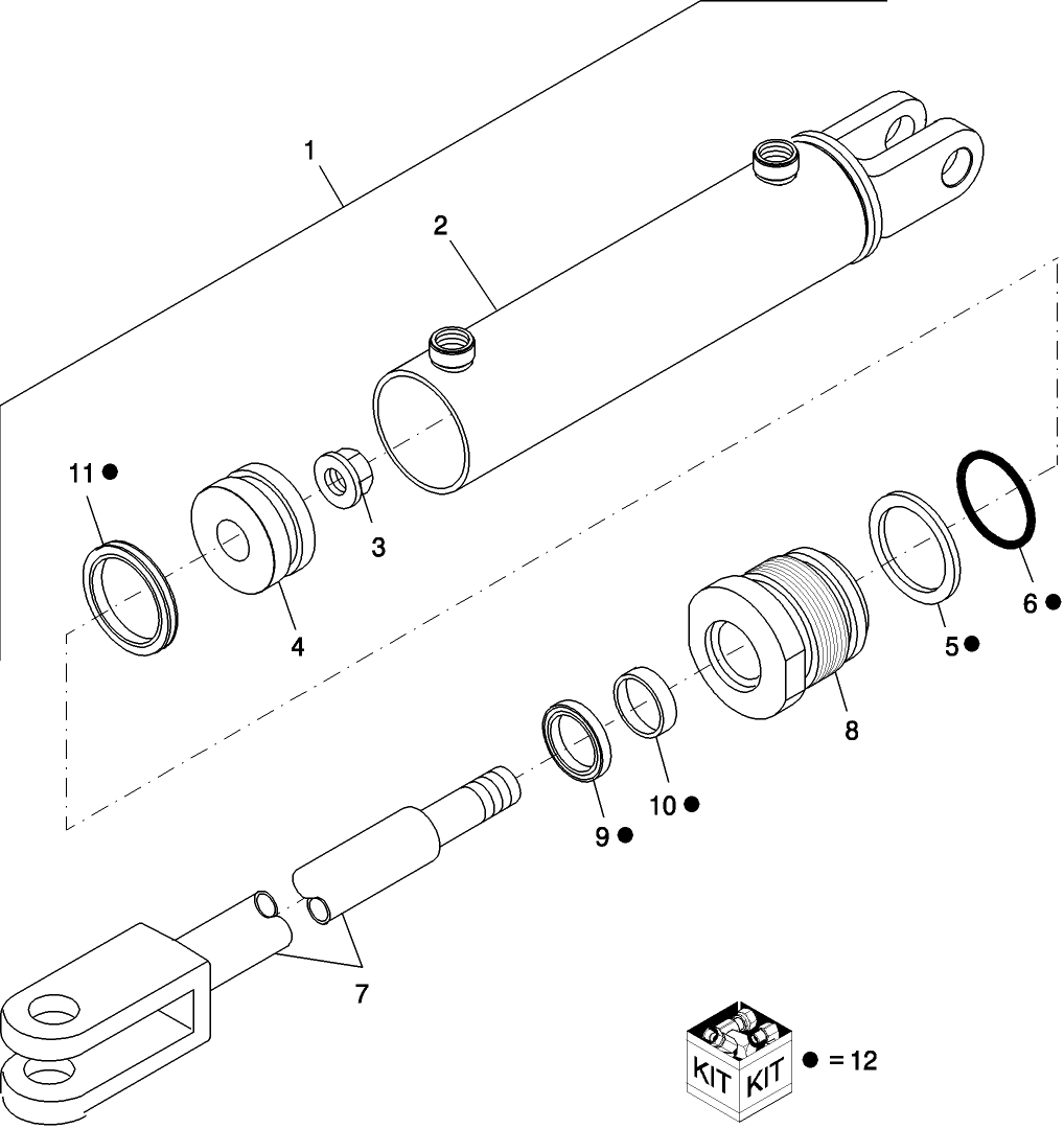 003(2) ADAPTER BUNDLE CYLINDER (87018061) , MONARCH