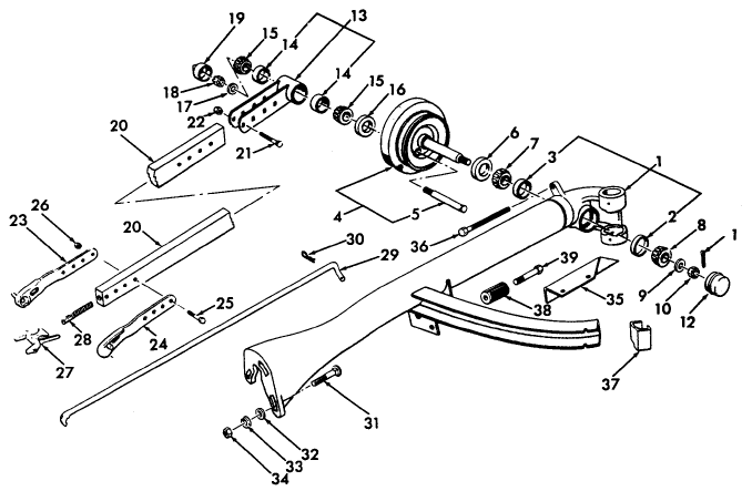 002 FRAME ASSEMBLY & PITMAN - 14-320, 14-321, 14-339, 14-340