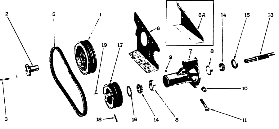 016 DRIVE PULLEY & DRIVEN PULLEY HOUSING ASSEMBLIES, MODELS 14-3, 14-4, 14-50, 14-51, 14-60, 14-68, 14-77