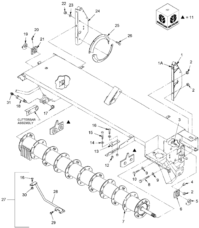15.01 HEADER, ROTOR MOUNTING
