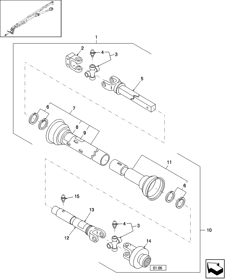 01.04 PTO, INTERMEDIATE, W/CLUTCH