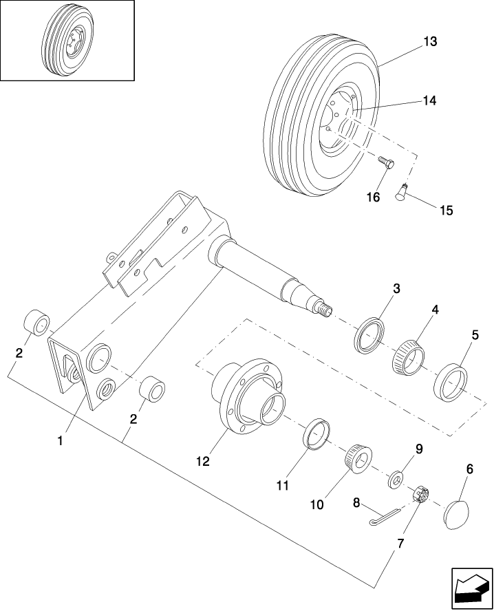 11.01 HUB, SPINDLE & TIRES