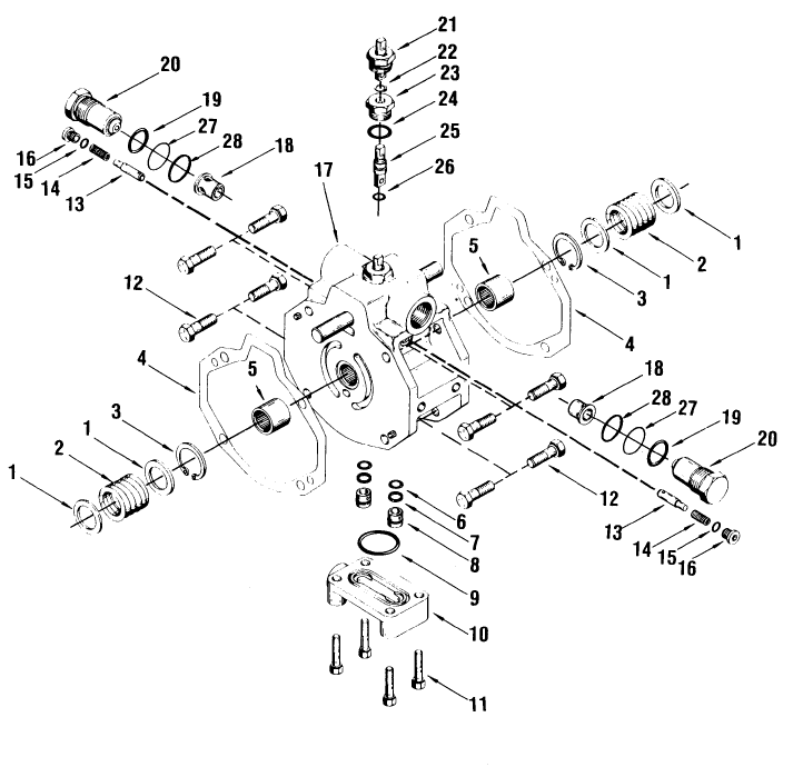 023 HYDROSTATIC DRIVE GROUP, TRANSMISSION BACK PLATE ASSEMBLY