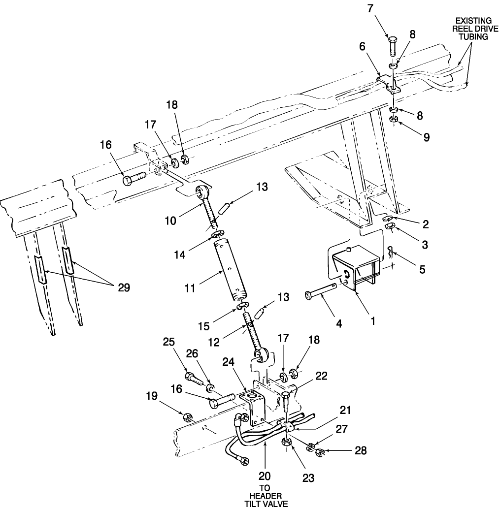 20.04 HEADER TOP LINK ASSEMBLY & RELATED PARTS, MACDON HEADER