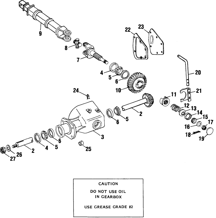 012 GROUND DRIVE, GEARBOX