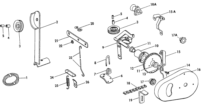 022 ROPE CONTROLLED POWER LIFT ATTACHMENT, OPTIONAL