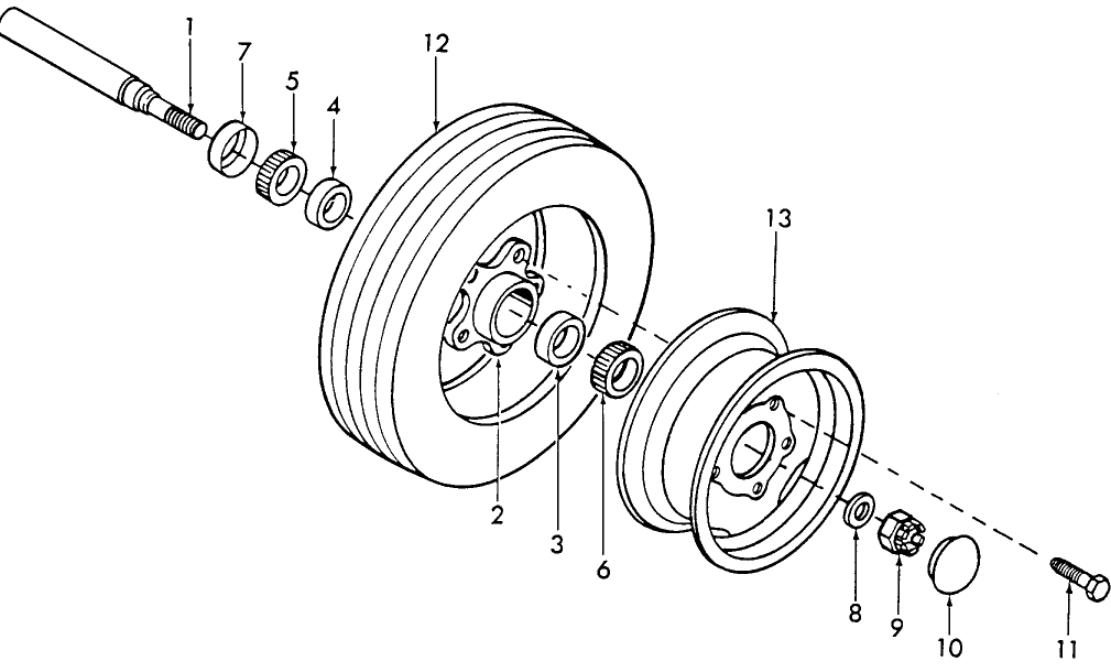 003 FLOTATION WHEEL & AXLE