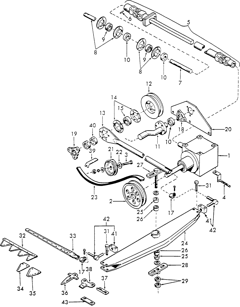 005 SICKLE & DRIVE ASSEMBLY