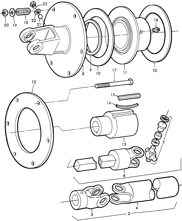 008 PTO WITH FRICTION CLUTCH & OVERRIDING CLUTCH