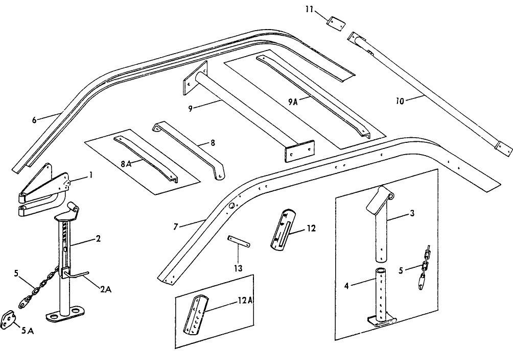 001 HITCH, JACK & MAIN FRAME ASSEMBLIES