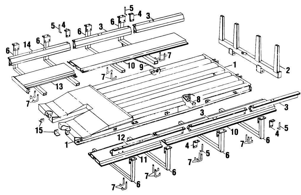 005 LOCK RACK & TAIL GATE GROUP