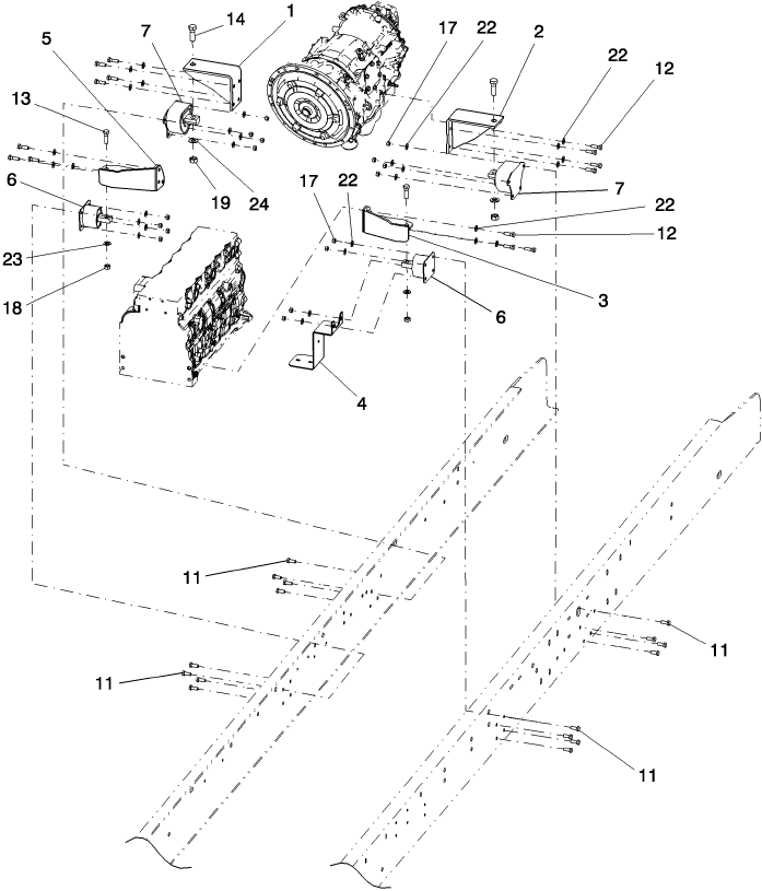 B.10.A.77(2) ENGINE MOUNTS, P.I.N. Y6B440025 (BW28) & AFTER