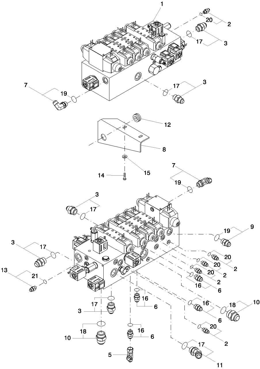 A.10.A.20(4) HYDRAULIC PISTON PUMP MANIFOLD FITTINGS