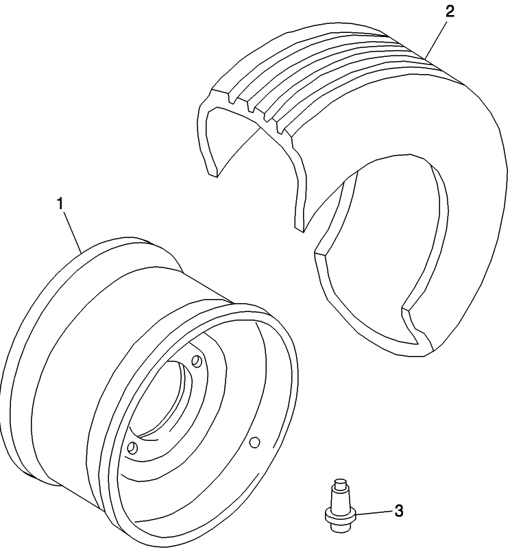 D.50.C.61 TIRE & WHEEL, REAR AXLE