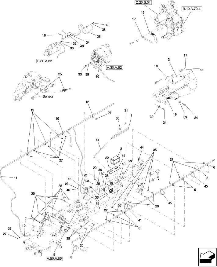 A.30.A.88(1) ELECTRICAL, MAIN FRAME, PRIOR TO P.I.N. Y7B665500