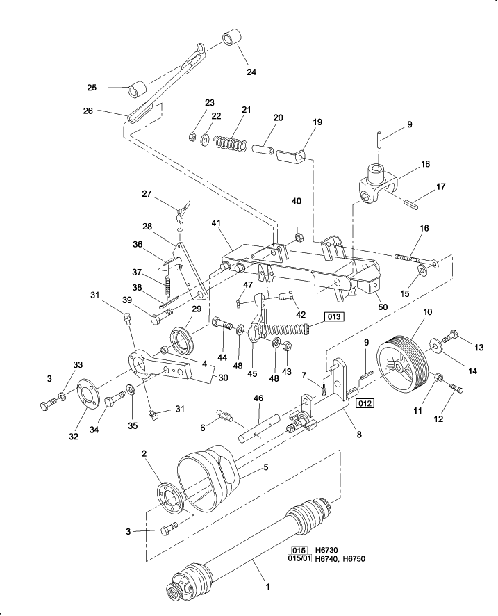 010 FRAME, LIFT ARM