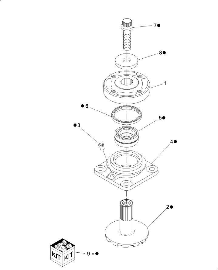 005 TOP CAP, STANDARD HUB