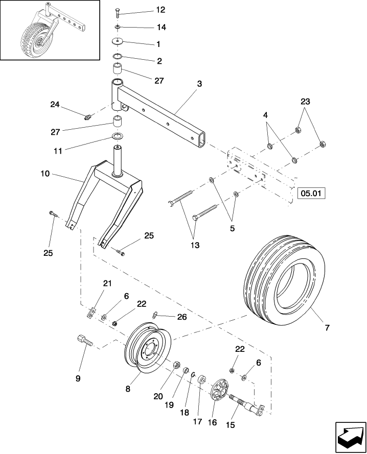 05.02(1) REAR AXLE EXTENSIONS AND TIRES