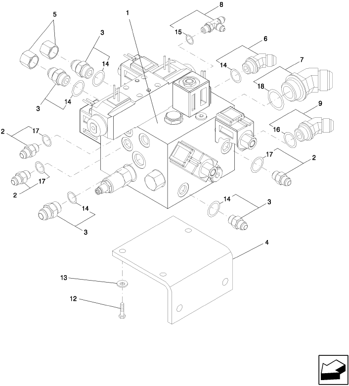  A.10.A.21(3) HYDRAULIC GEAR PUMP MANIFOLD FITTINGS