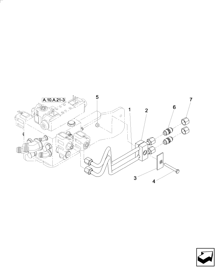  A.10.A.05 HYDRAULIC TUBES, BALE LOADER