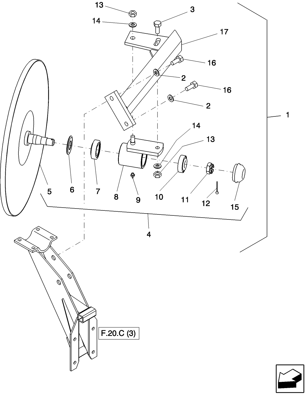 K.20(1) KIT, INTERNAL HAY WHEEL SWATH