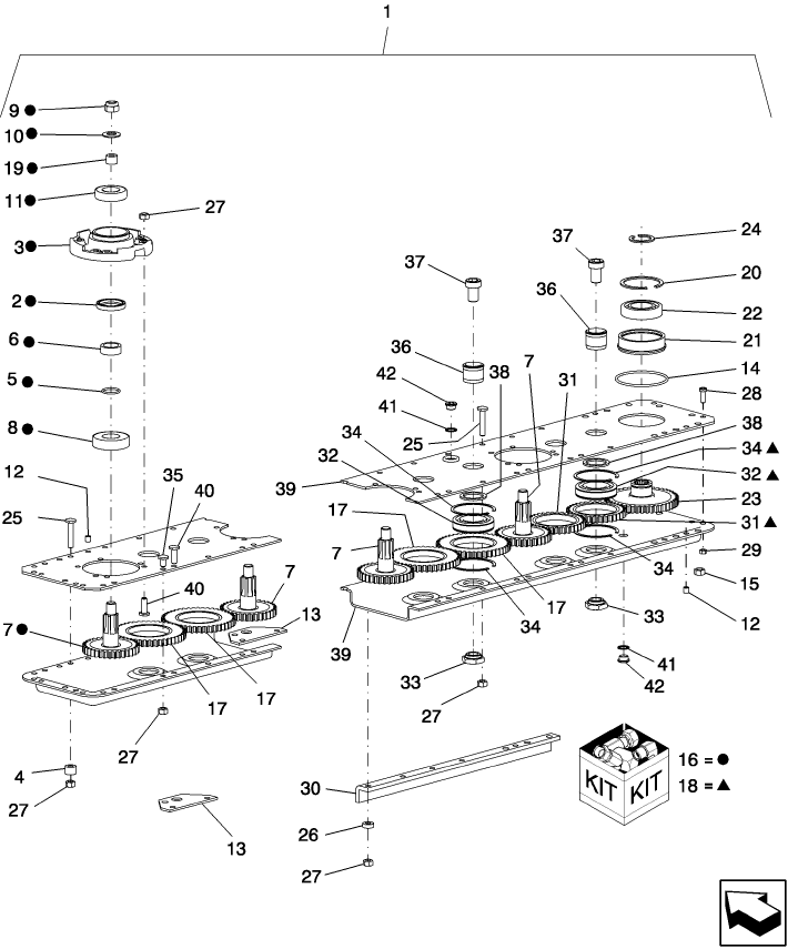 K.10.E.60(04) CUTTERBAR, INTERNAL COMPONENTS