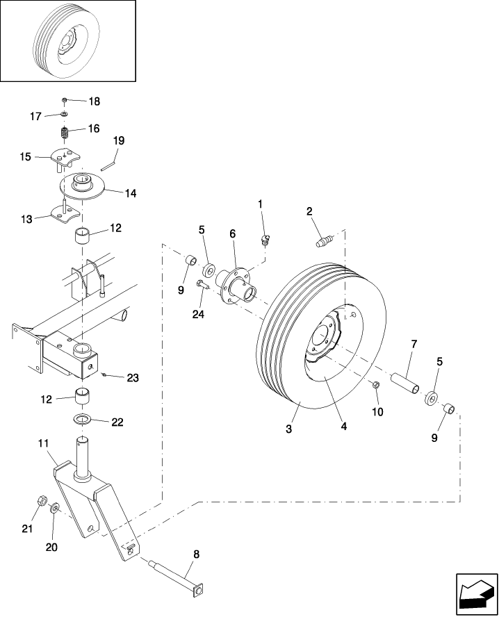 11.01 CASTOR WHEEL WITH FRICTION BRAKE