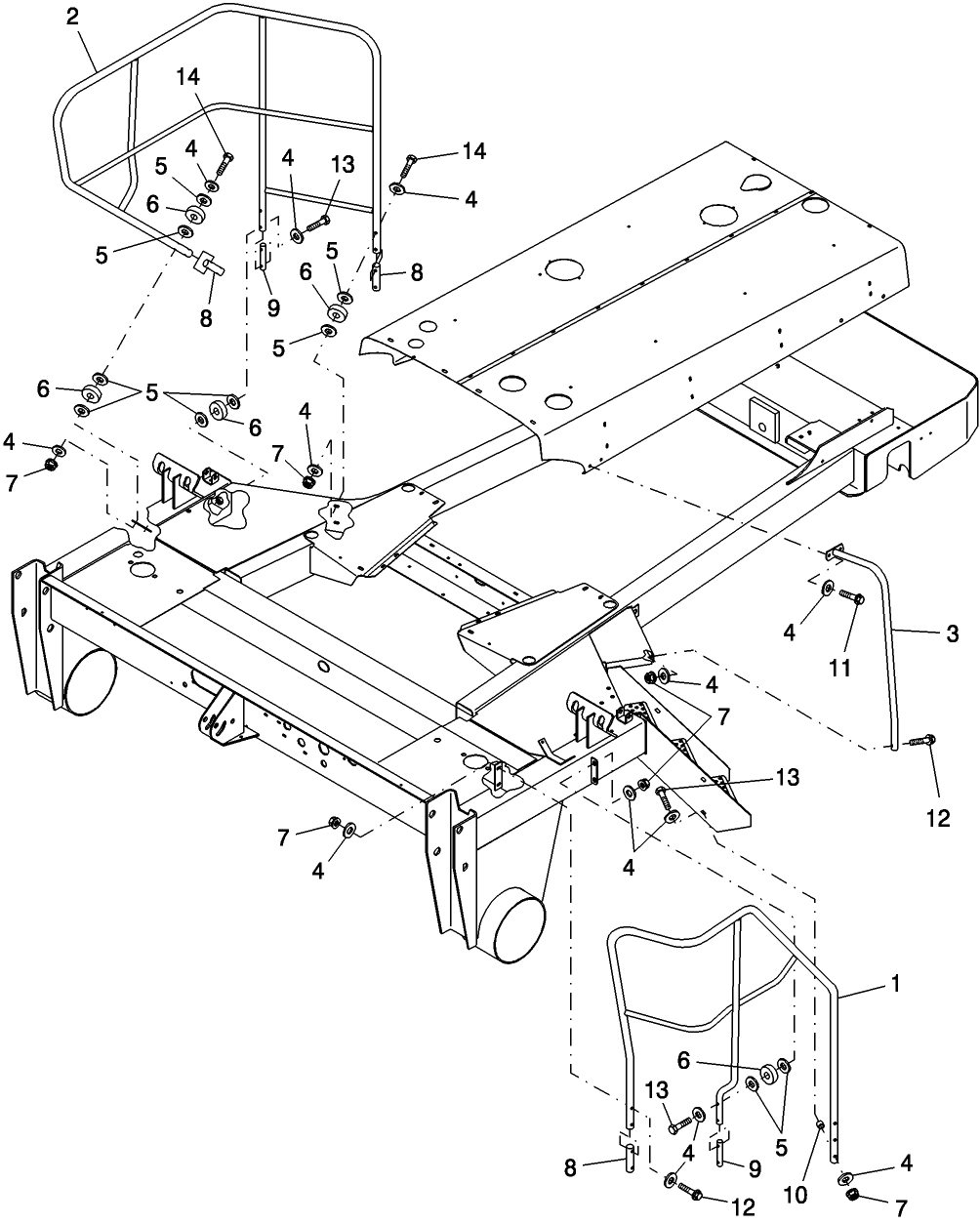 054(2) HANDRAILS, ASN 660918 (HW300), 660719 (HW320), 651123 (HW340)