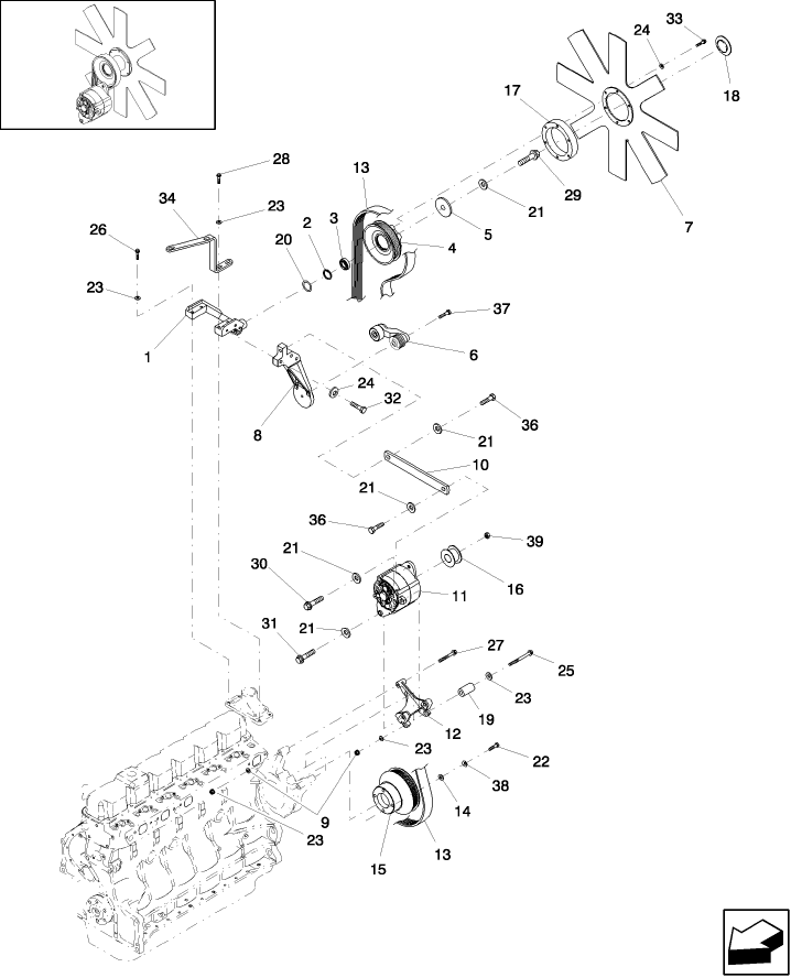 02.01(1) FAN & DRIVE, PRIOR TO PIN Y6B410017 (HW345) & Y6B39013 (HW365)