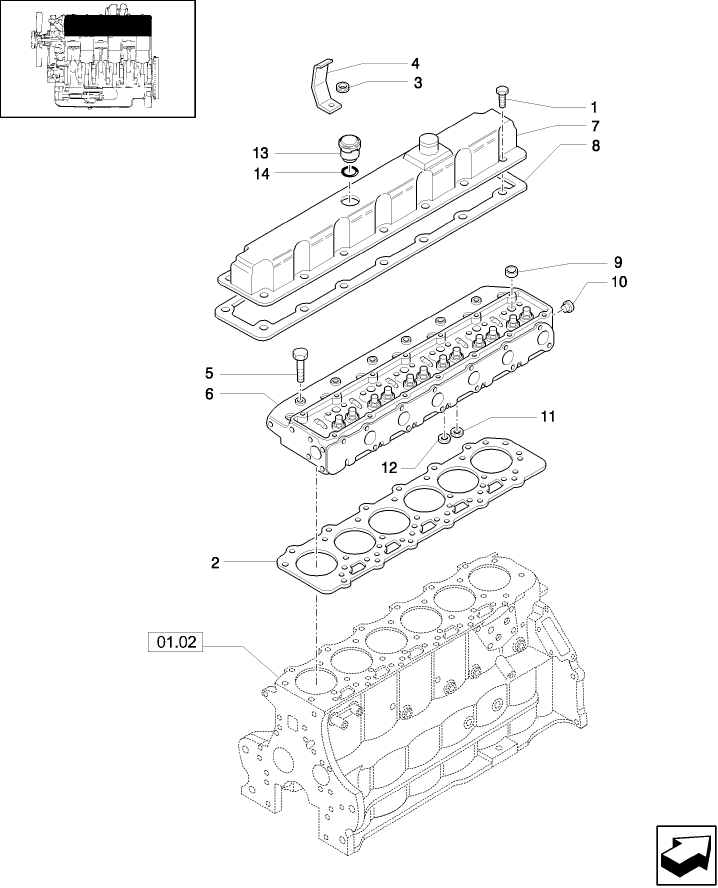 01.05(1.1) CYLINDER HEAD & RELATED PARTS