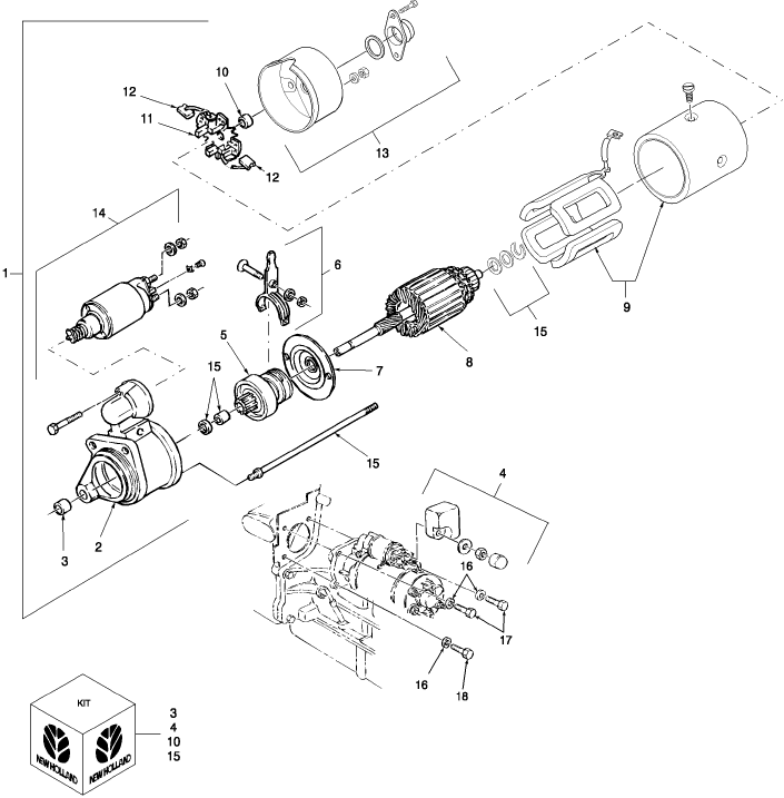 01.16(1) STARTER MOTOR DRIVE & RELAY