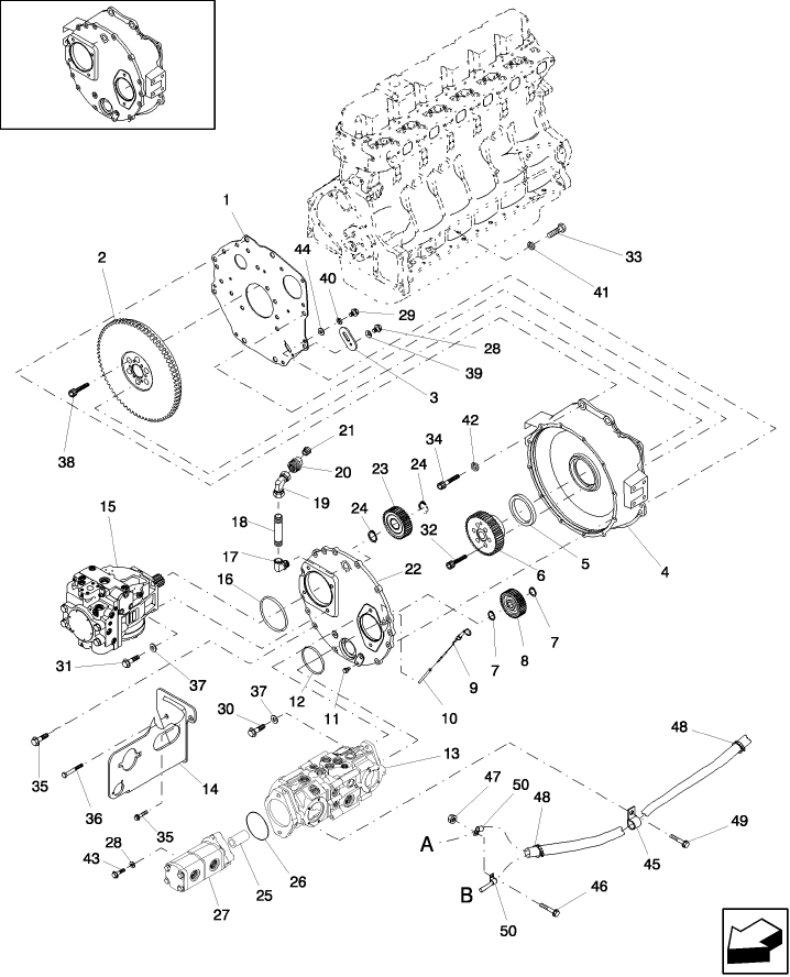 03.10(1) FLYWHEEL AND GEARBOX