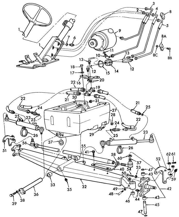 03A01 FRONT AXLE, STEERING & RELATED PARTS