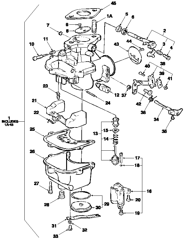 09E01 CARBURETOR ASSEMBLY, HOLLEY