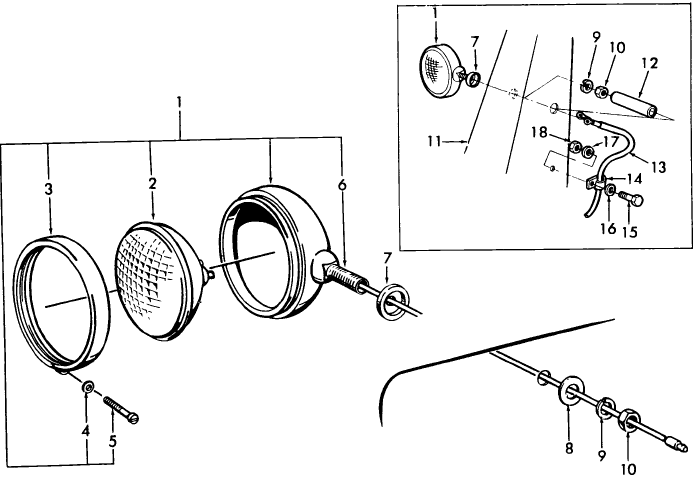 11B01 HEAD LAMP ASSEMBLY, FRONT MOUNTED