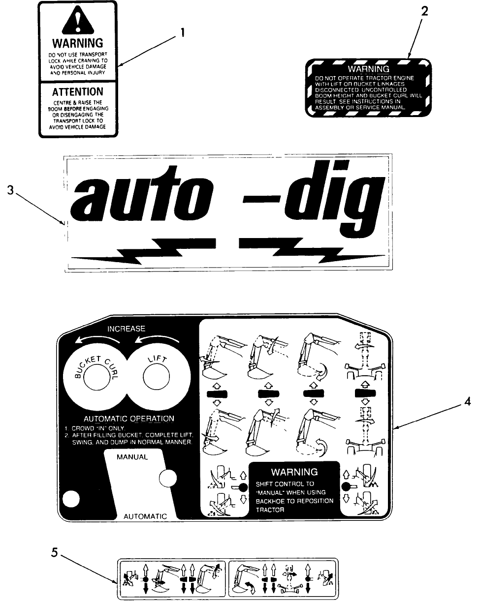 16E02 DECALS, BACKHOE