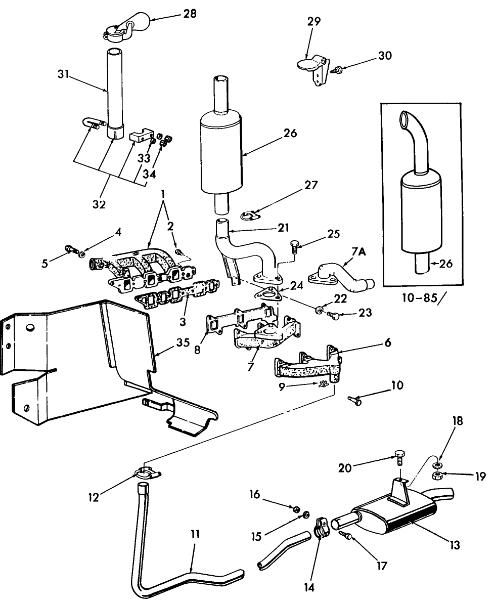 06F02 MANIFOLD & EXHAUST SYSTEM, DIESEL