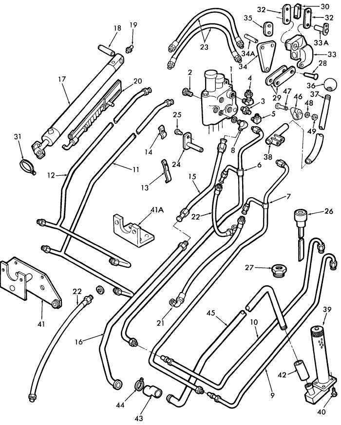 18B01 HYDRAULIC SYSTEM (10-78/2-81) - 340A, 340B, 540A, 540B, 19-863; (3-81/) - 19-955