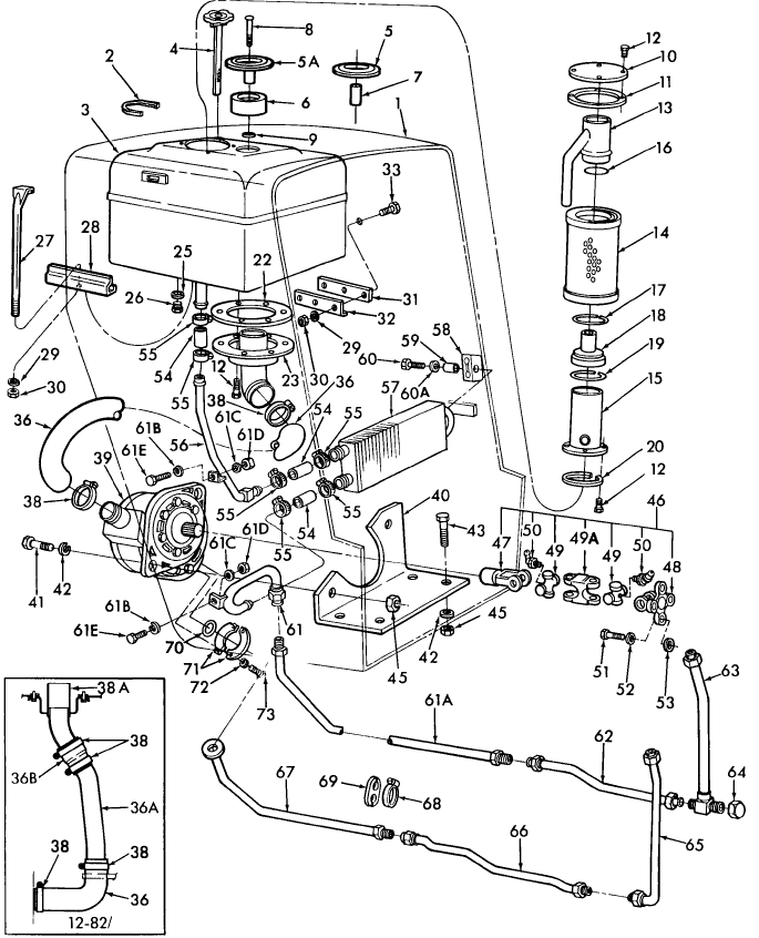05B01 HYDRAULIC SYSTEM & RELATED PARTS