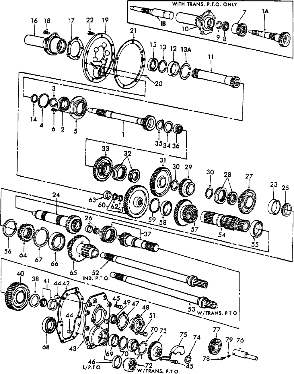 07C03 8-SPEED TRANSMISSION GEARS & RELATED PARTS (78/81)