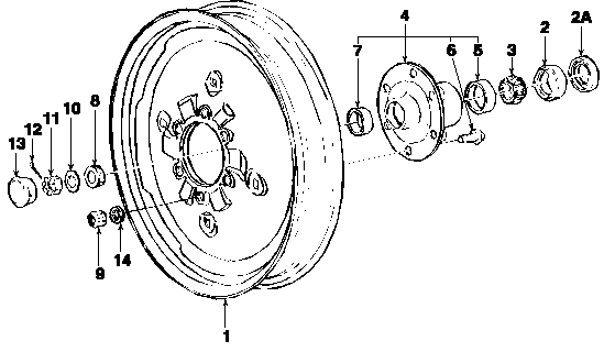 01A01 FRONT WHEEL ASSEMBLY