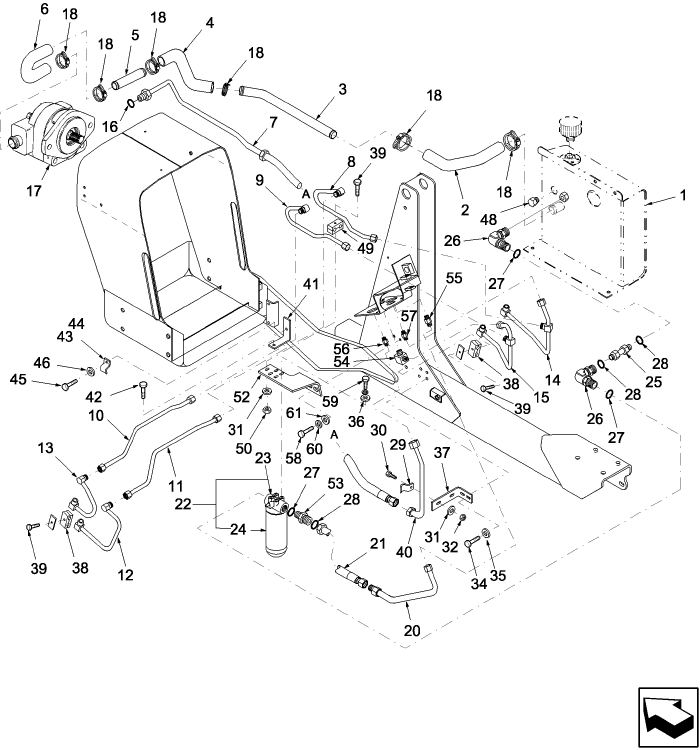 18C04 LOADER HYDRAULICS, W/EMMISIONIZED ENGINES, ASN A442030