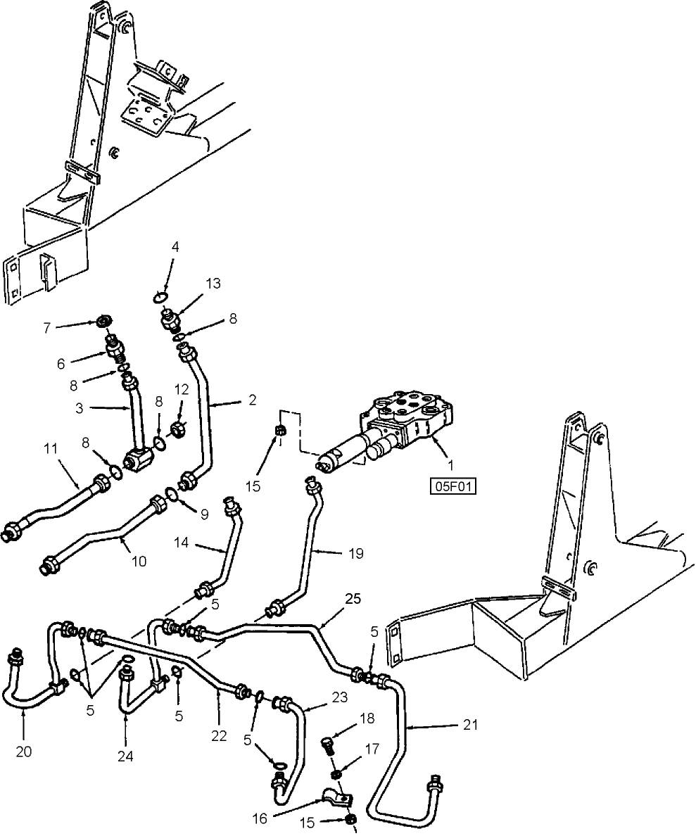 18C03 LOADER HYDRAULICS, NON-EMMISIONIZED ENGINES