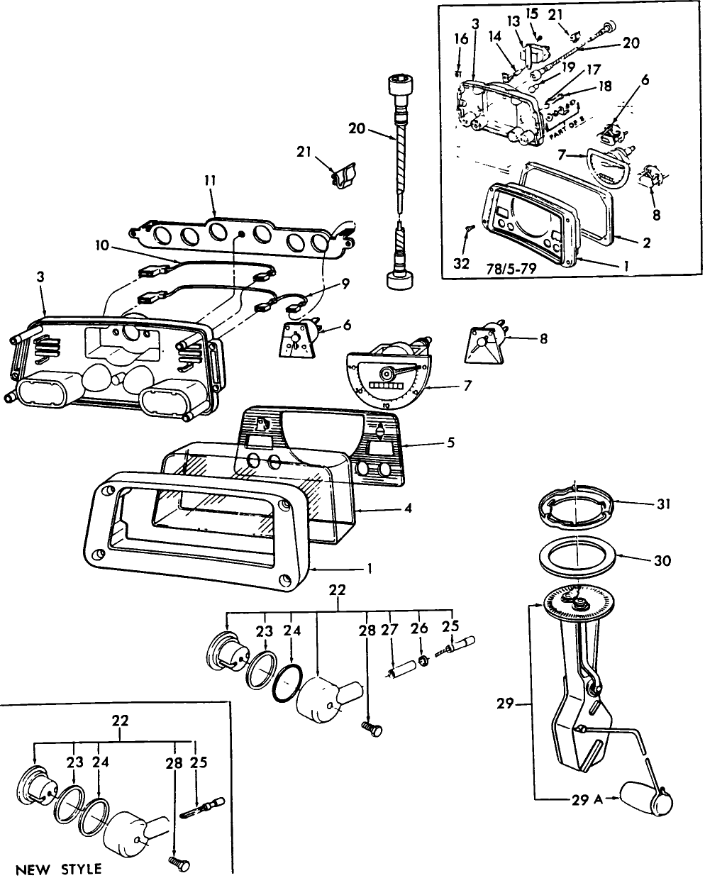 12A01 INSTRUMENT CLUSTER & RELATED PARTS