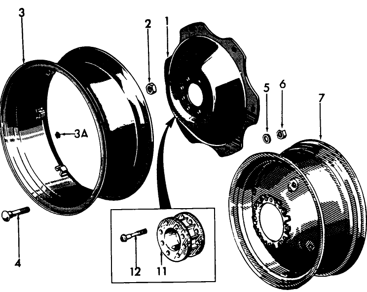 01B01 WHEEL ASSEMBLY,  REAR, STANDARD