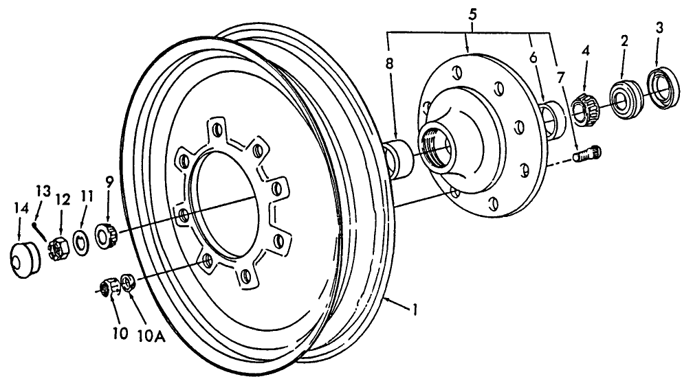 01A01 FRONT WHEEL ASSEMBLY