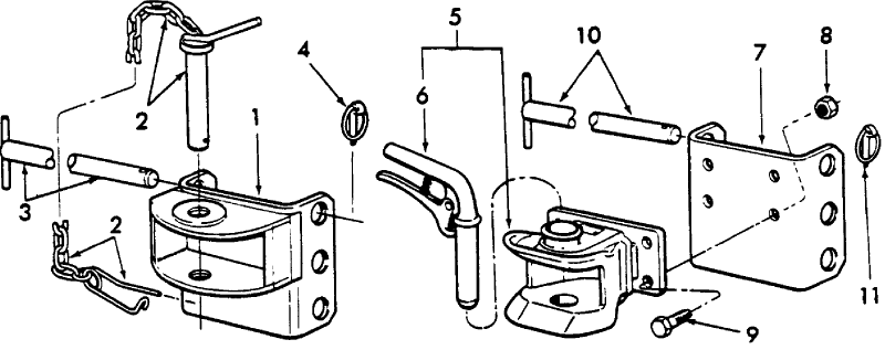 17D01 REAR TOW HOOKS (NH-E), EXCEPT - 5700, 6700